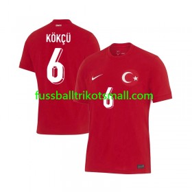Fußballtrikots Türkei Orkun Kokcu 6 EURO 2024 Kurzarm Auswärts-trikot kaufen